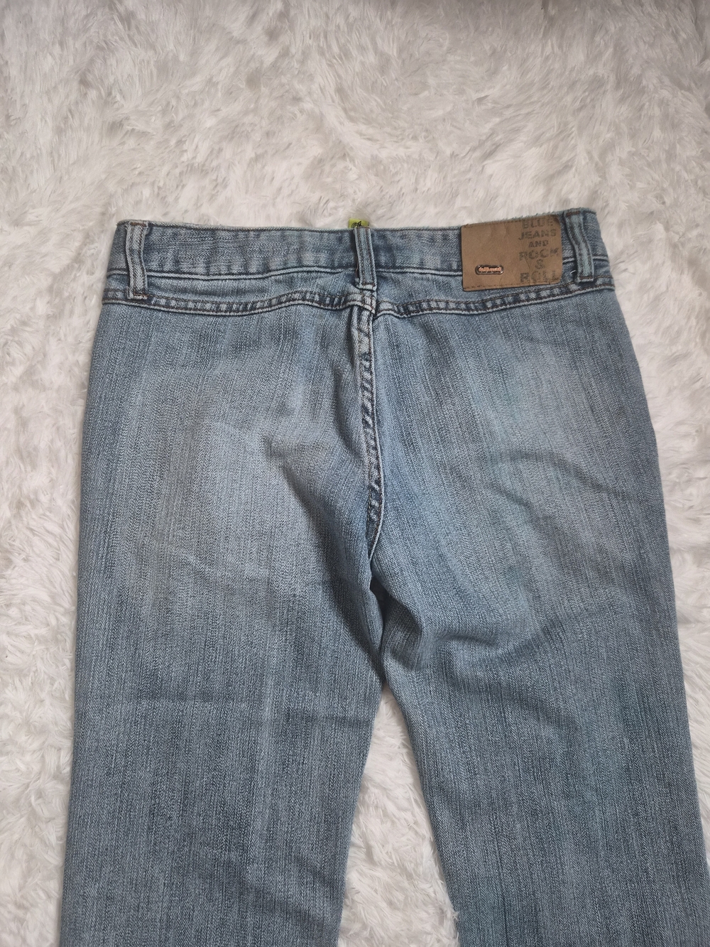 Vintage Y2K Dollhouse Jeans Cropped Capri Wave Wash Size 7 Cuffed Spring Summer - Picture 11 of 12